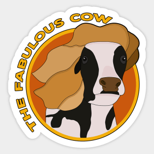 The Fabulous Cow Sticker